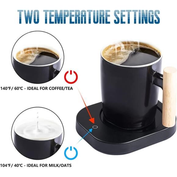 Coffee Warmer & Mug Set, Cup Heater for Desk Temperature Control &Smart Auto Off - Picture 2 of 7